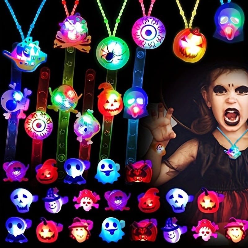  QY - 20 pulseras luminosas coloridas y luminosas, pulseras de  goma de silicona suave, pulseras que brillan en la oscuridad : Juguetes y  Juegos