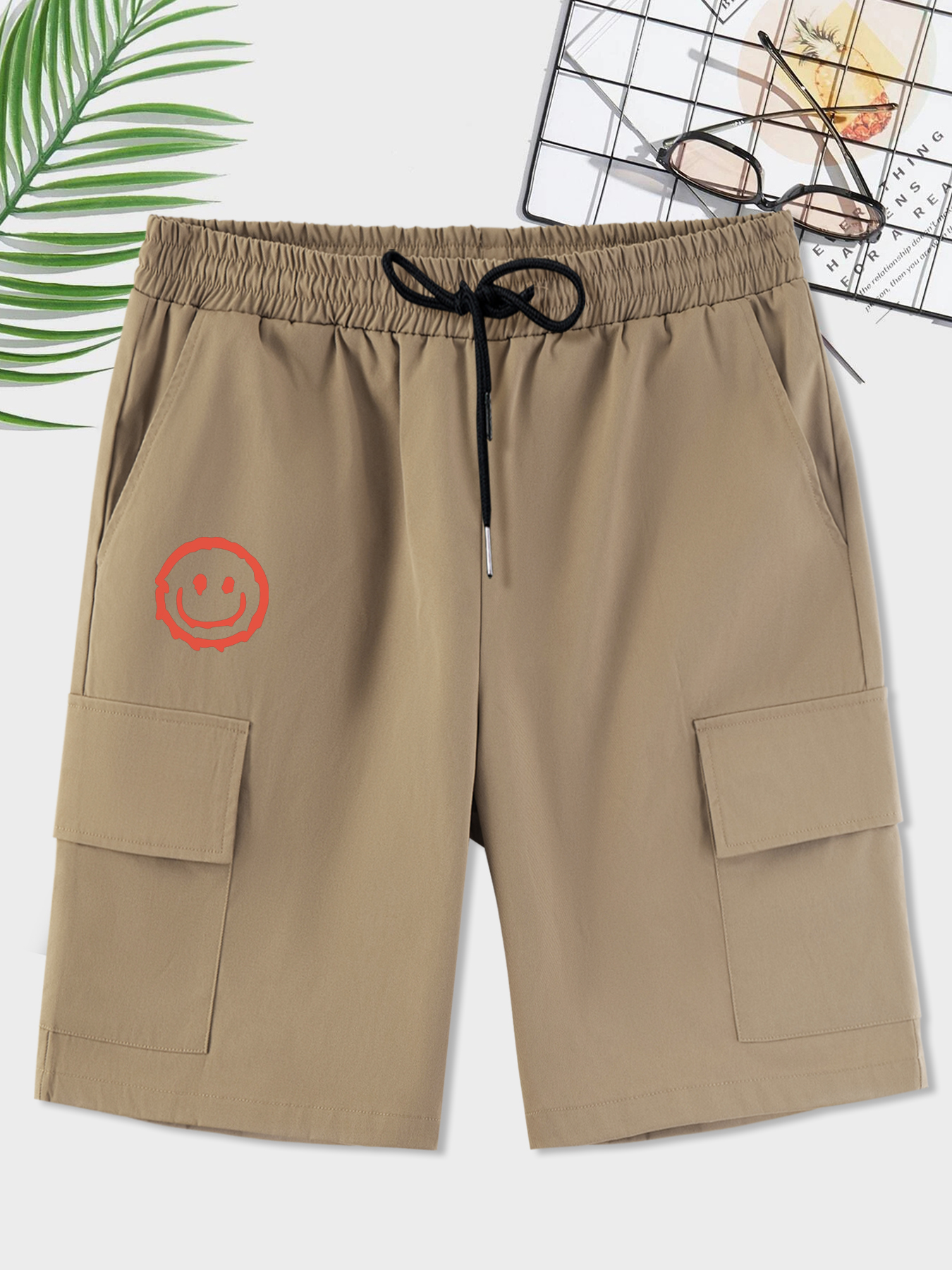 Pantalones Cortos Tipo Cargo Cordón En Cintura Múltiples - Temu Spain