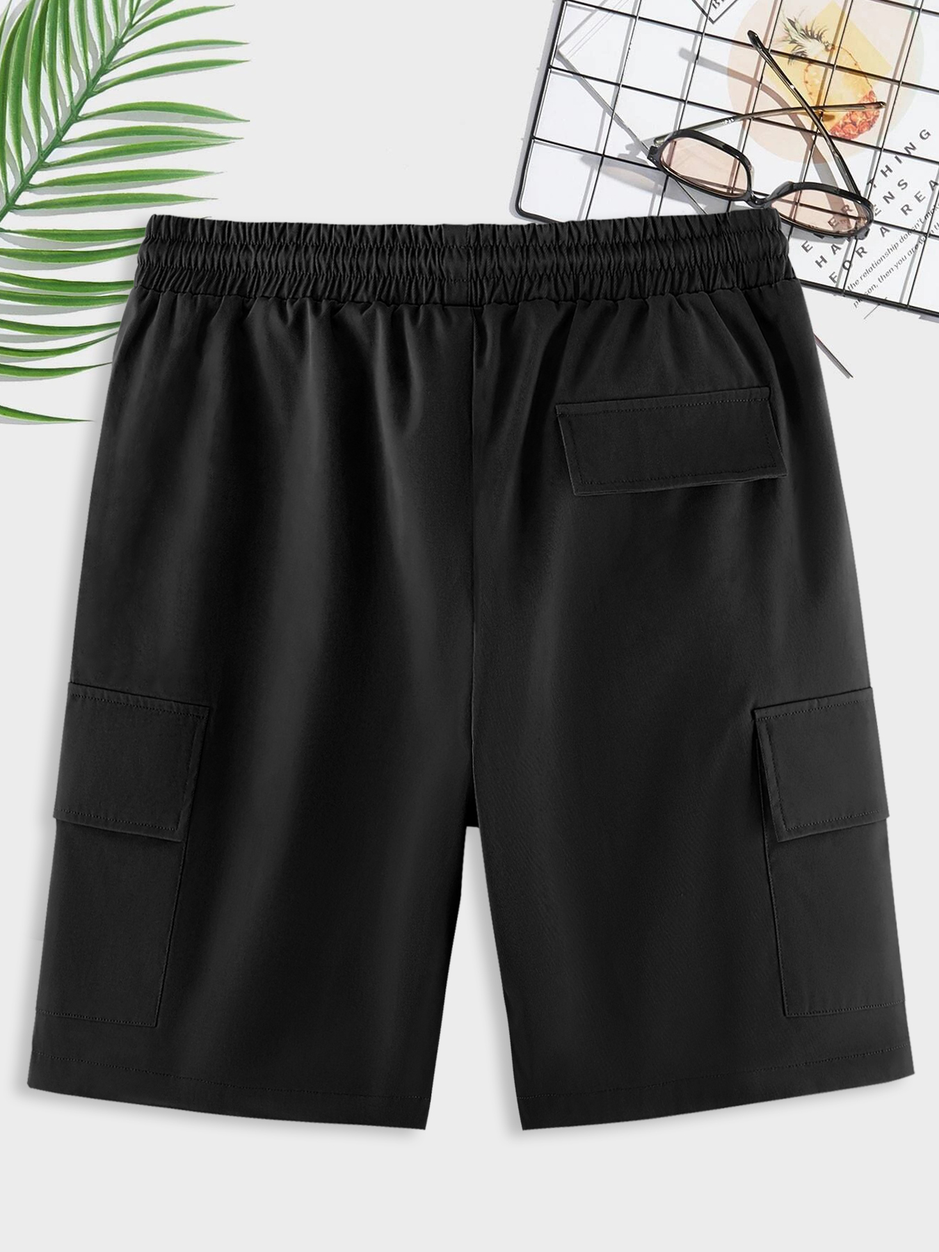 Pantalones Cortos Tipo Cargo Cordón En Cintura Múltiples - Temu Spain