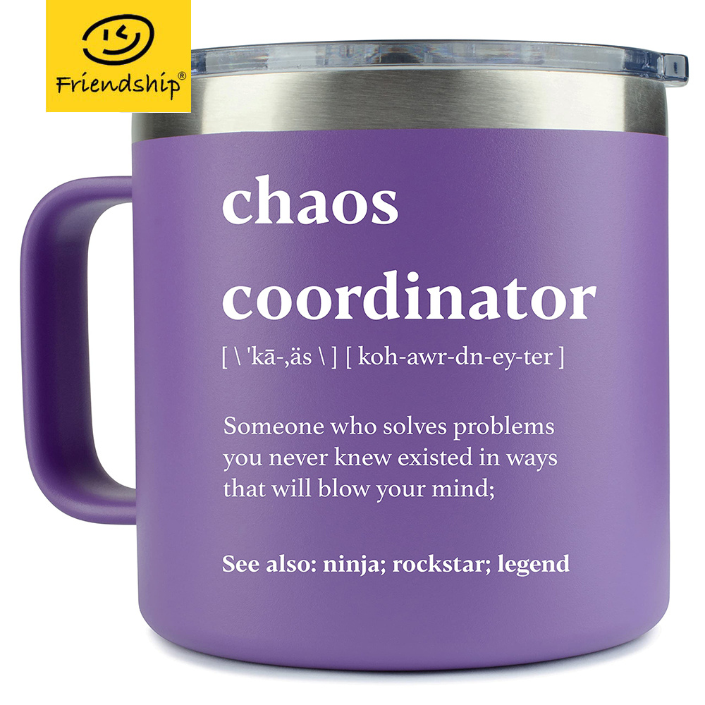 Metal Purple Travel Mug