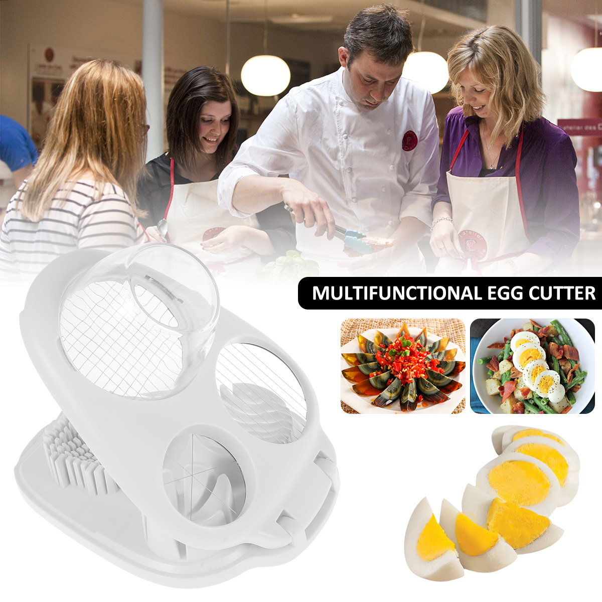 Egg Slicers Shell Cutter Tool Multi Functional Egg Cutter For Cutting  Boiled Eggs Soft Fruits Vegetables