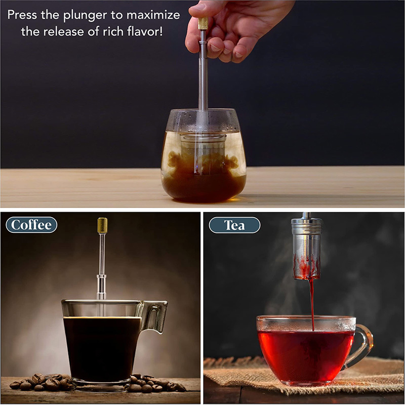 Portable Travel Coffee Brewer Final press Reusable Coffee Filter