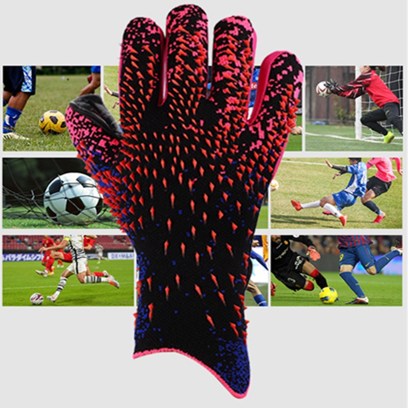 Sports Gloves 4MM Soccer Goalkeeper Gloves Thickened Latex Football Match  Grip Protection Adult Goalkeeper Wrist Strap Soccer Goalie Gloves 230603