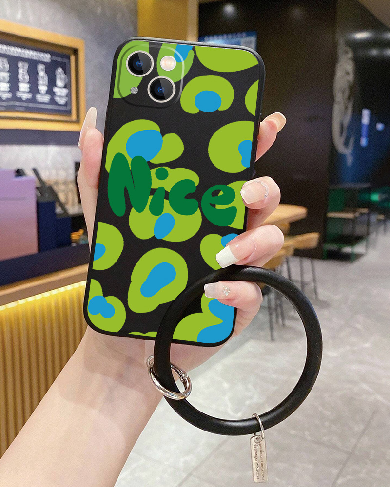 Funda silicona con cuerda iPhone X / Xs (verde oscuro) - Funda