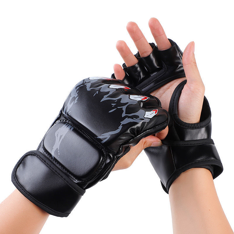 Half finger cheap boxing gloves