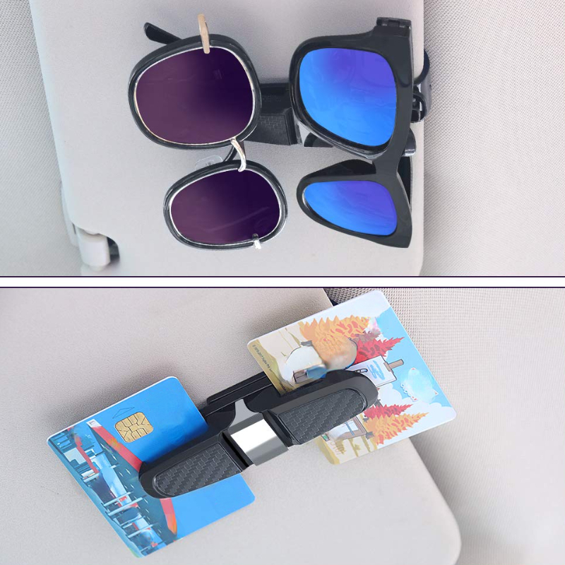 Auto Gläser Fall Universal 2 in 1 Auto Sonnenblende Sonnenbrille