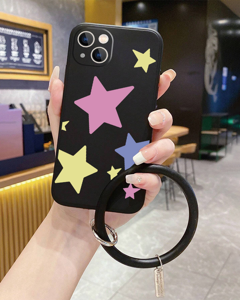 Smiling Face Star Graphic Phone Case With Lanyard For Iphone 11 14 13 12  Pro Max Xr Xs 7 8 6 Plus Mini Czq Pattern Luxury Matte Silicone Original  Shockproof Camera Lens Protector Soft Cover - Temu Australia