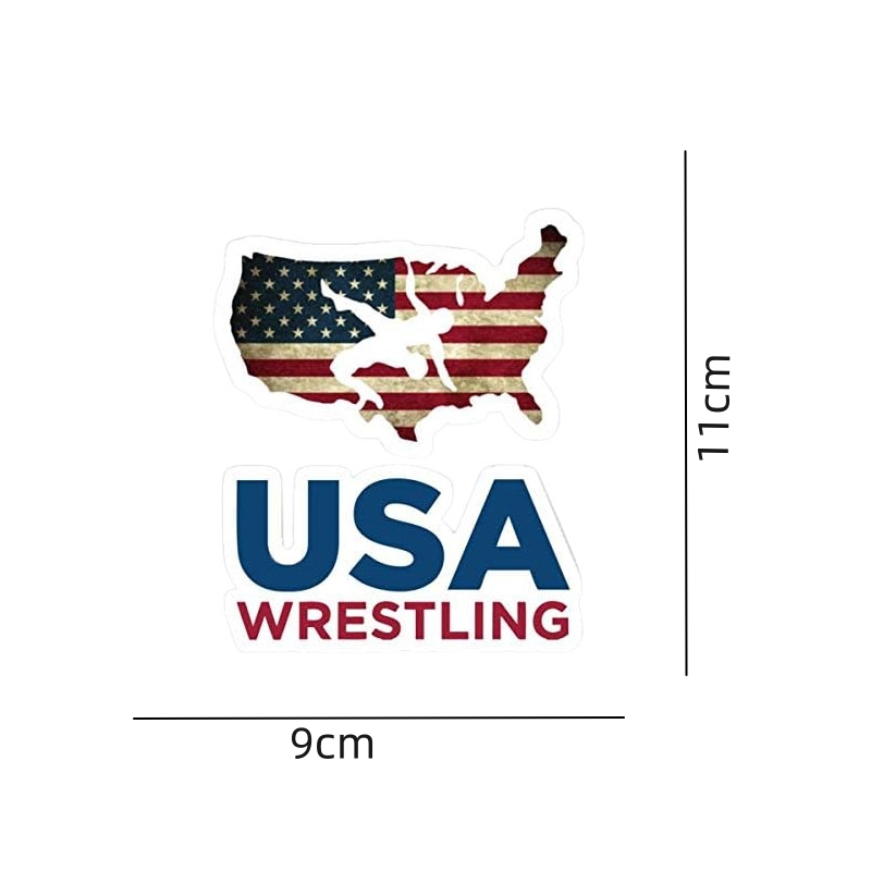 USA Wrestling Sticker - Sticker Graphic - Auto, Wall, Laptop, Cell, Truck  Sticker for Windows, Cars, Trucks