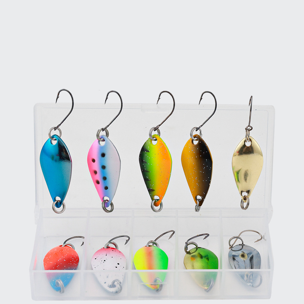 10pcs box Fishing Lure Dual Color Lure Sequin Flying Fishng - Temu