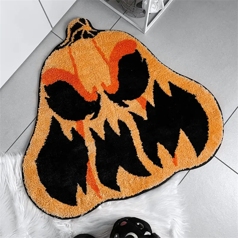 GTMAT Halloween Grim Reaper Came Out of The Coffin Bathroom Rugs