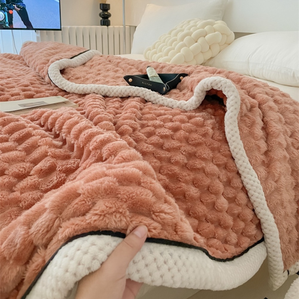 Fleece Throw Blanket Couch 3d Stylish Fluffy Cozy Soft - Temu