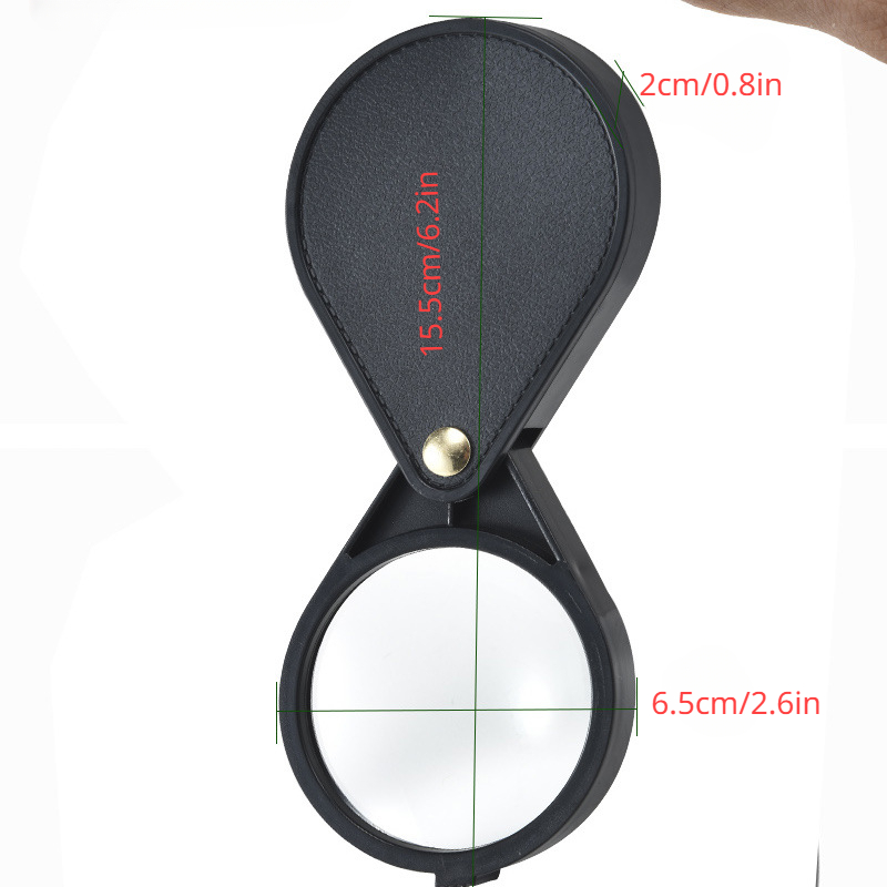 Portable Jewelers Magnifier Jewelry Magnifying Glass for Coin