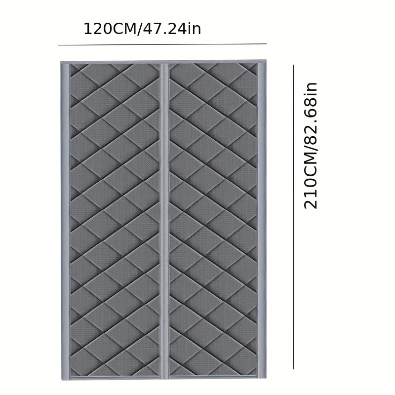 1pc Magnetic Thermal Insulated Door Cover Curtain, Ultra-Durable Doorway  Curtain , Temporary Door Insulation To Keep Warm In Winter And Cool In  Summer