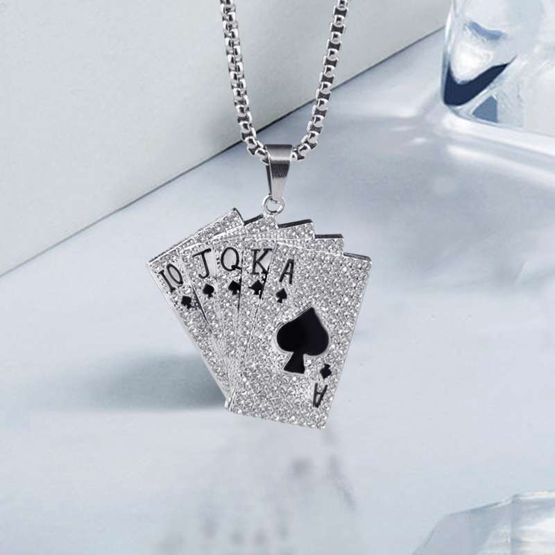 Playing Cards Necklace - Playing Card Jewelry - Queen of Clubs - King of  Clubs - Gift for Card Player - Card Necklace - Poker Gifts - Cards