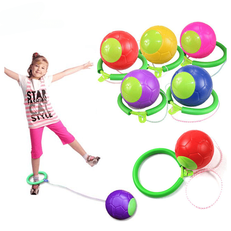 mumba Kids Foldable Ankle Skip Ball Flash Jump Colorful Sports Swing Ball,  Fitness Jump Rope Fat Burning Game for Adults and Children (Pink) :  : Toys & Games