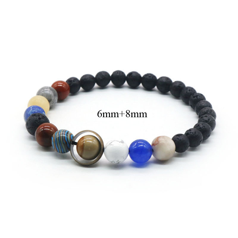 1pc universe solar system bracelet men women artificial stone   planets bracelet   gift fathers day gift details 2