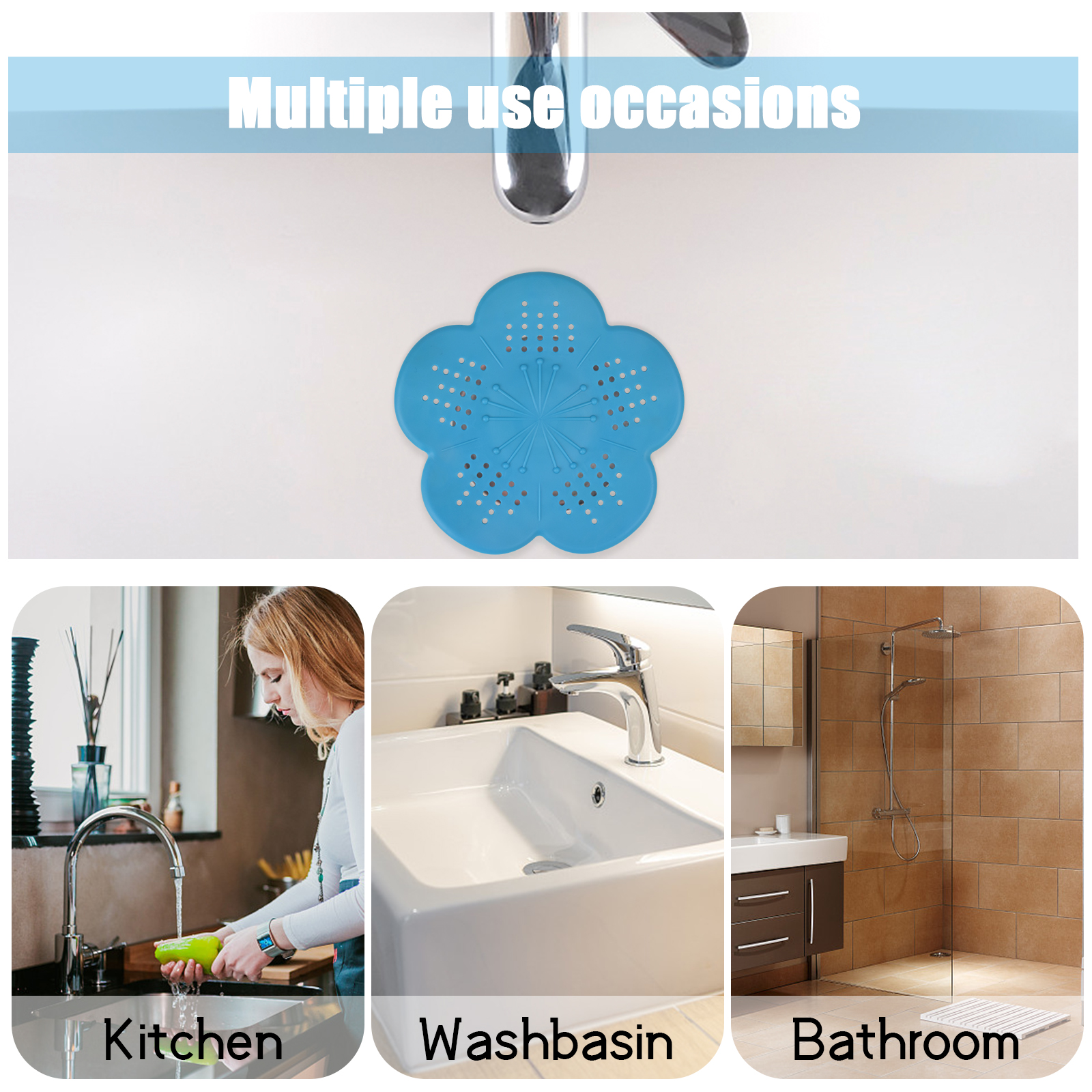 Kitchen/bathroom Sink Anti-clogging Filter Strainer, Bathtub Hair