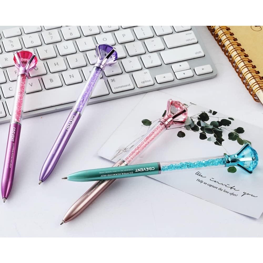 Cute Ballpoint Pens Diamond Pen Office Supplies Decor Gifts - Temu