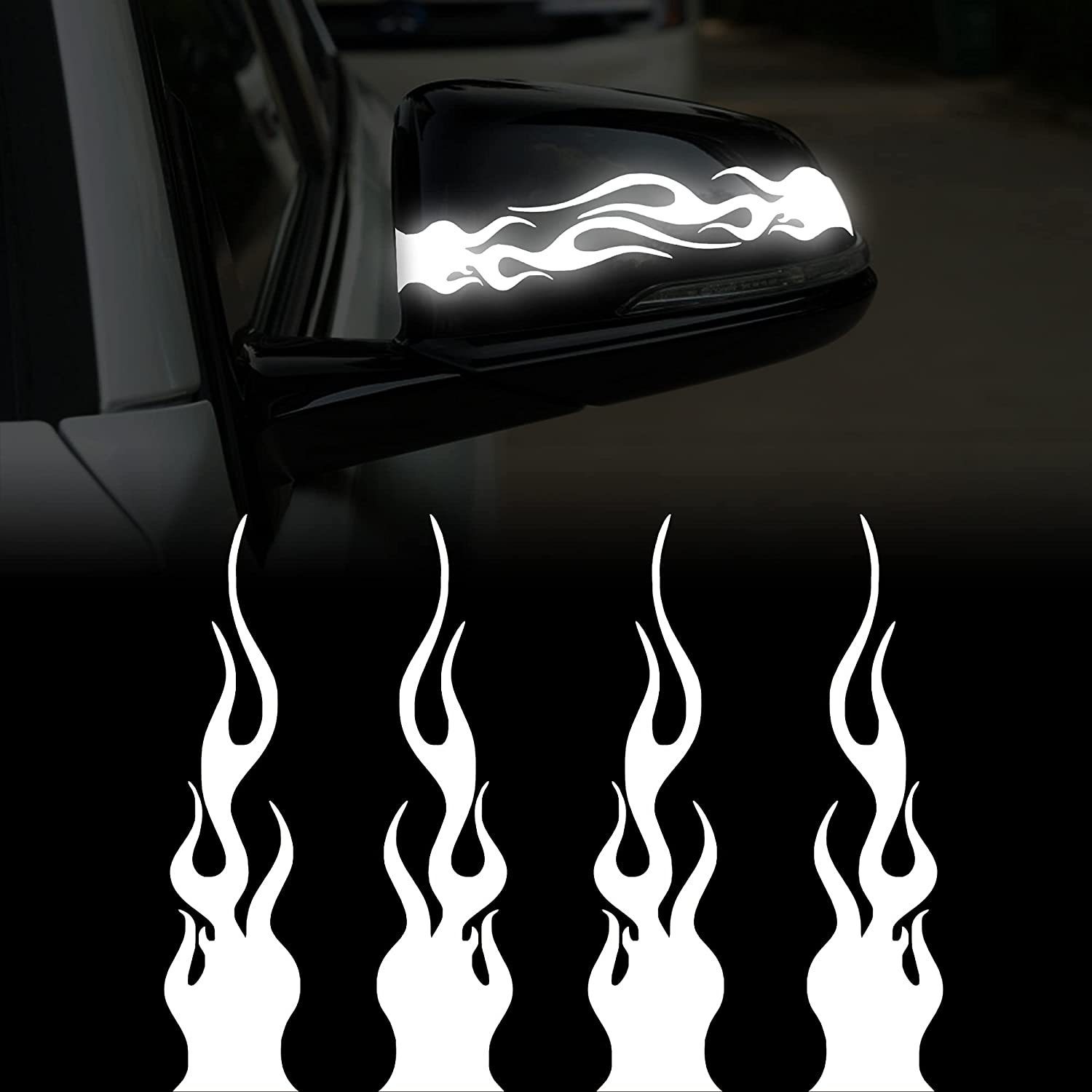 Fashion Car Stickers Flames Flaming Auto Body Stickers - Temu