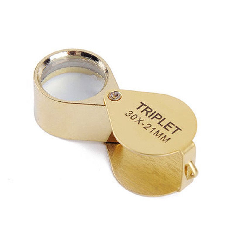 30x21mm Foldable Jewelers Loupe Magnifier - Portable Pocket