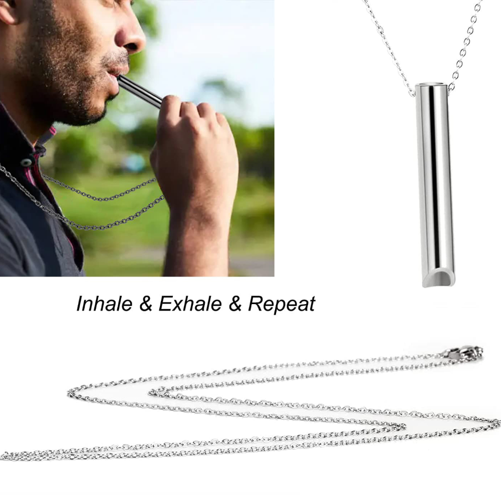 Anti anxiety Necklace Breathing Necklace Meditation Tools - Temu