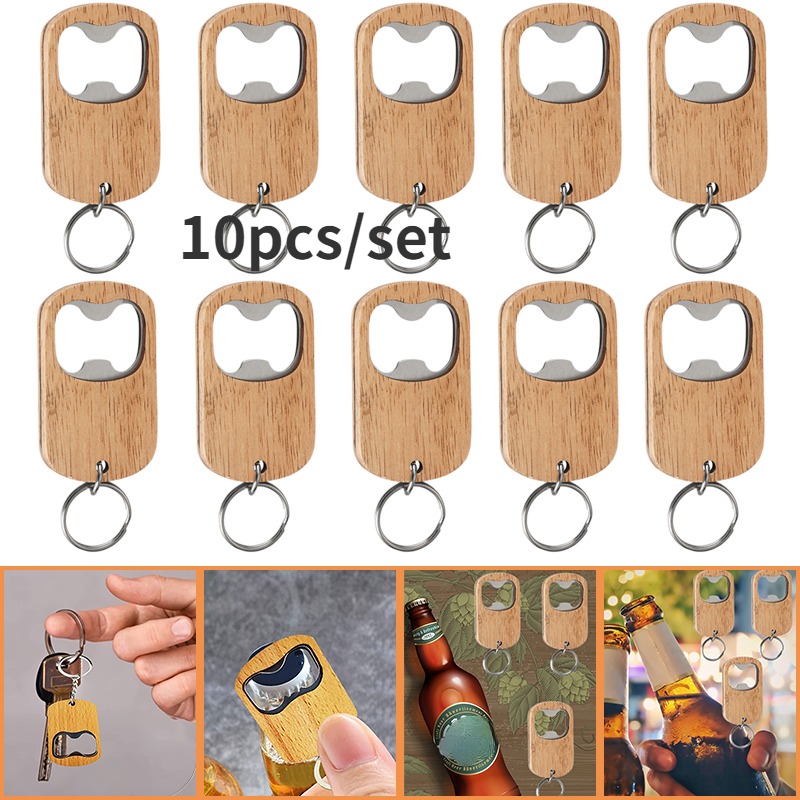 Opener Keychain Alloy Shaped Soft Drinks Beverage Bottle Openers