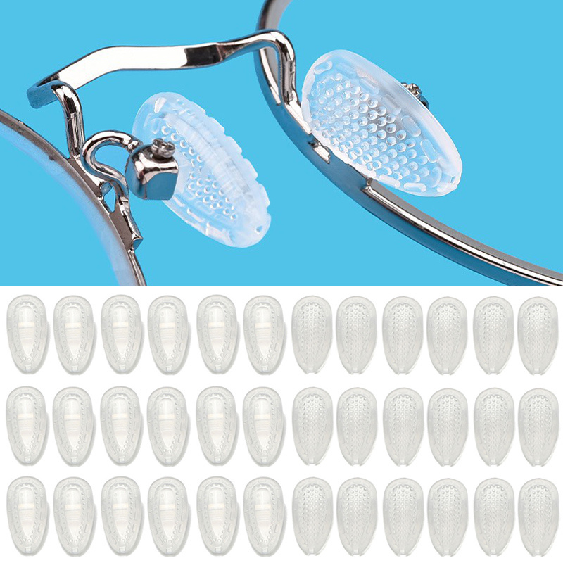 Almohadillas de silicona para la nariz, almohadillas autoadhesivas para  gafas de sol, antideslizantes, suaves, Kit de almohadillas para la nariz,  10 unidades
