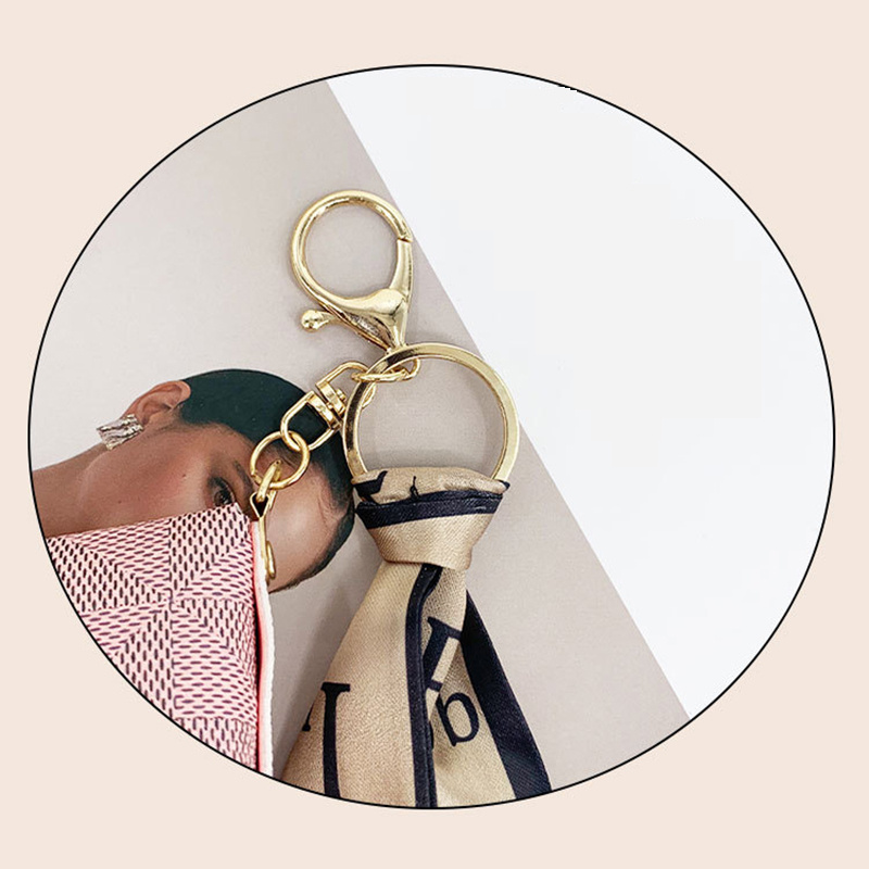 Mini Pu Leather Coin Purse With Keychain, Scarf Decor Earphone Bag,  Lipstick Bag With Snap Button, Car Key Bag Decoration Pendant - Temu United  Arab Emirates