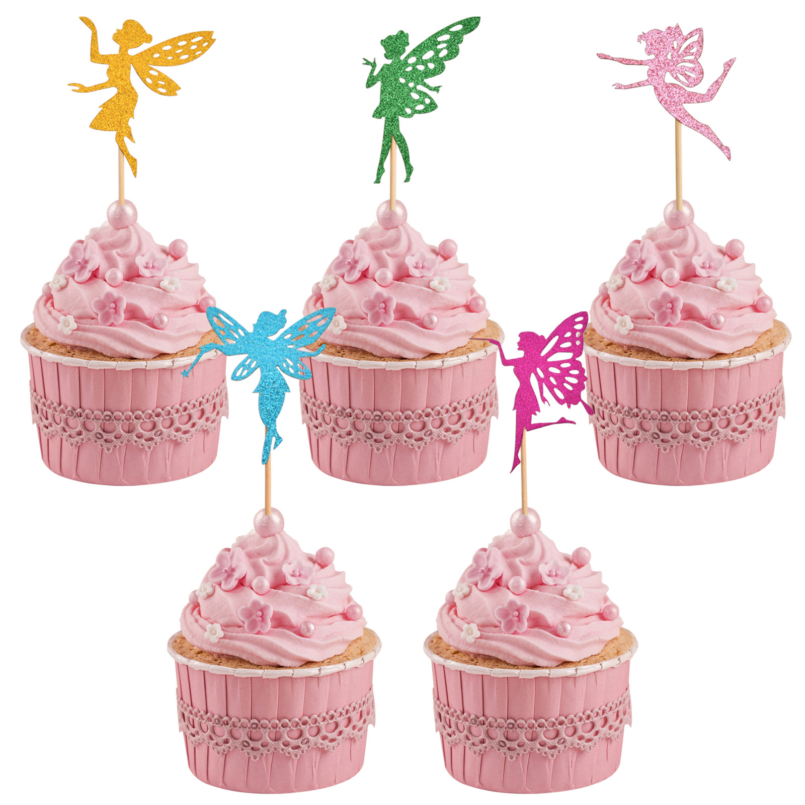 Fairy Cake Toppers Birthday Cake Topper For Girl - Temu