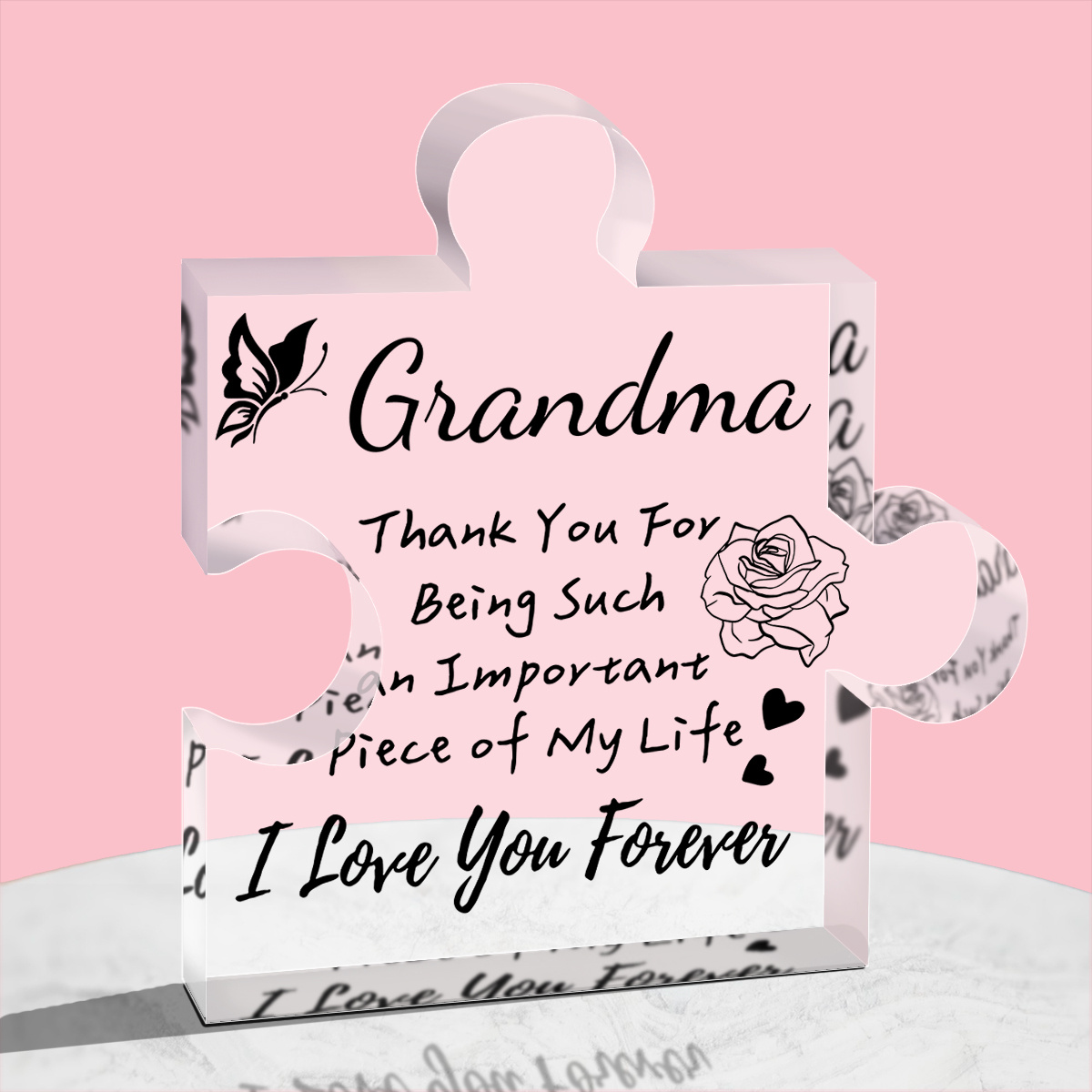 Acrylic Plaque thank You Grandma Gifts From Grandson for - Temu