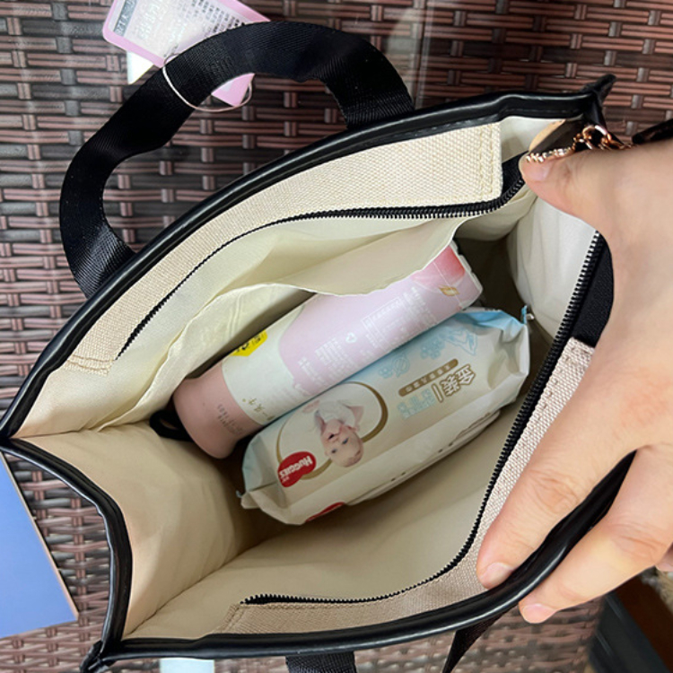 Cute Hello Kitty Print Handbag, Canvas Handle Bag With Zipper, Perfect  Women Work Snack Bag - Temu