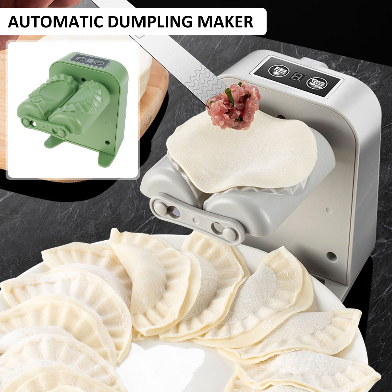 Double Head Automatic Dumpling Maker Easy Quick Way Make - Temu