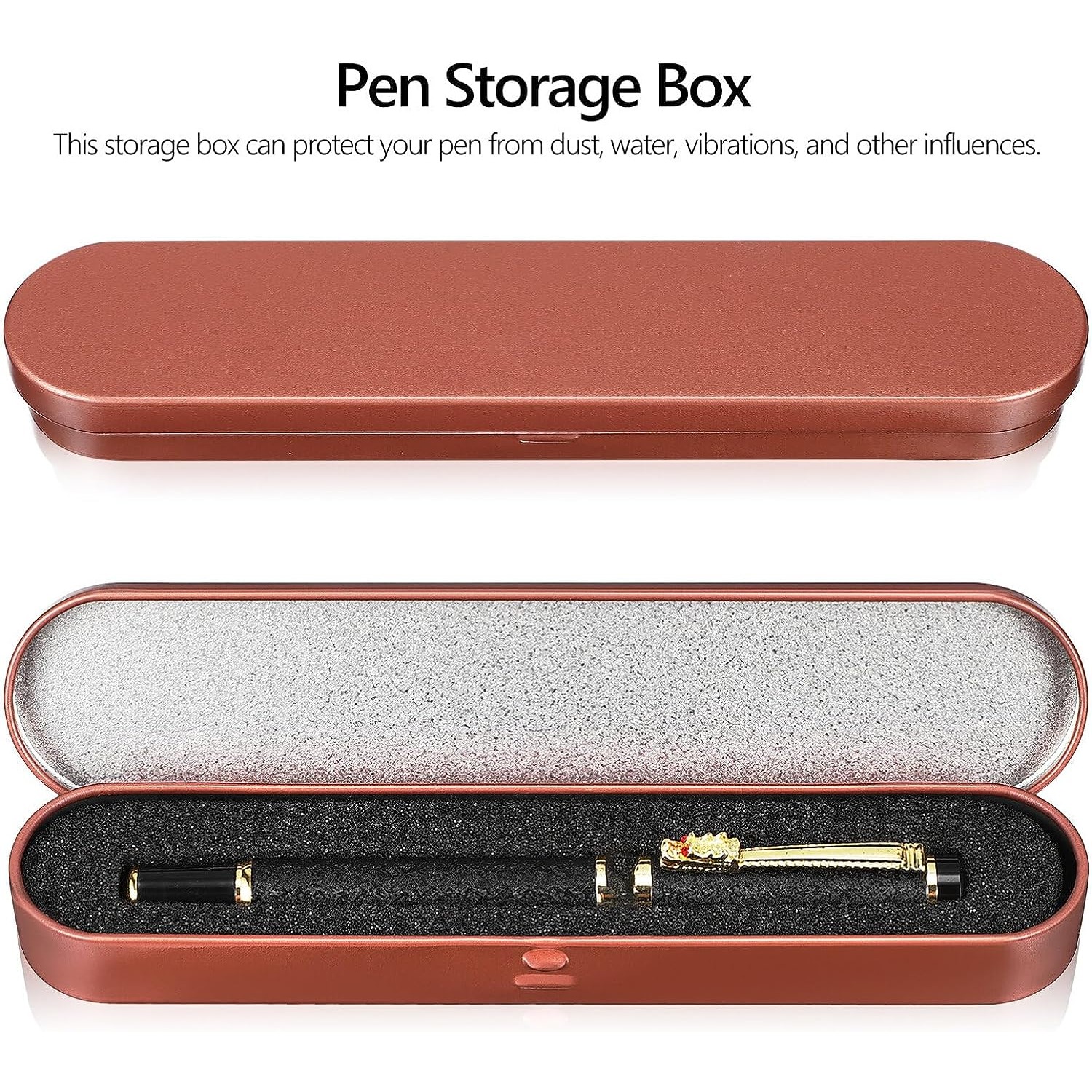 Pen Gift Boxes Metal Ballpoint Pen Case Pencil Holder - Temu