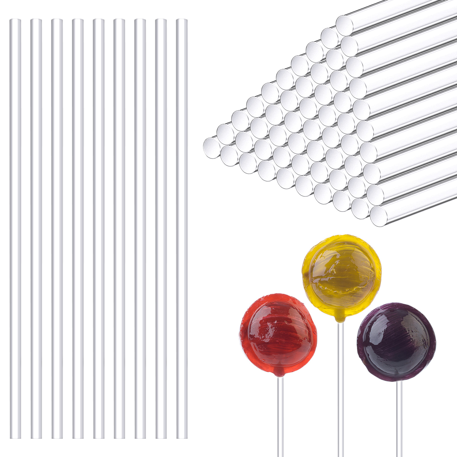 Acrylic Dowel Rods For Diy Crafts,acrylic Lollipop Cake Pops Sticks,round  Rods Round Cake Dowels Rh