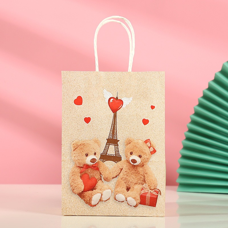 kraft paper bag gift packaging small