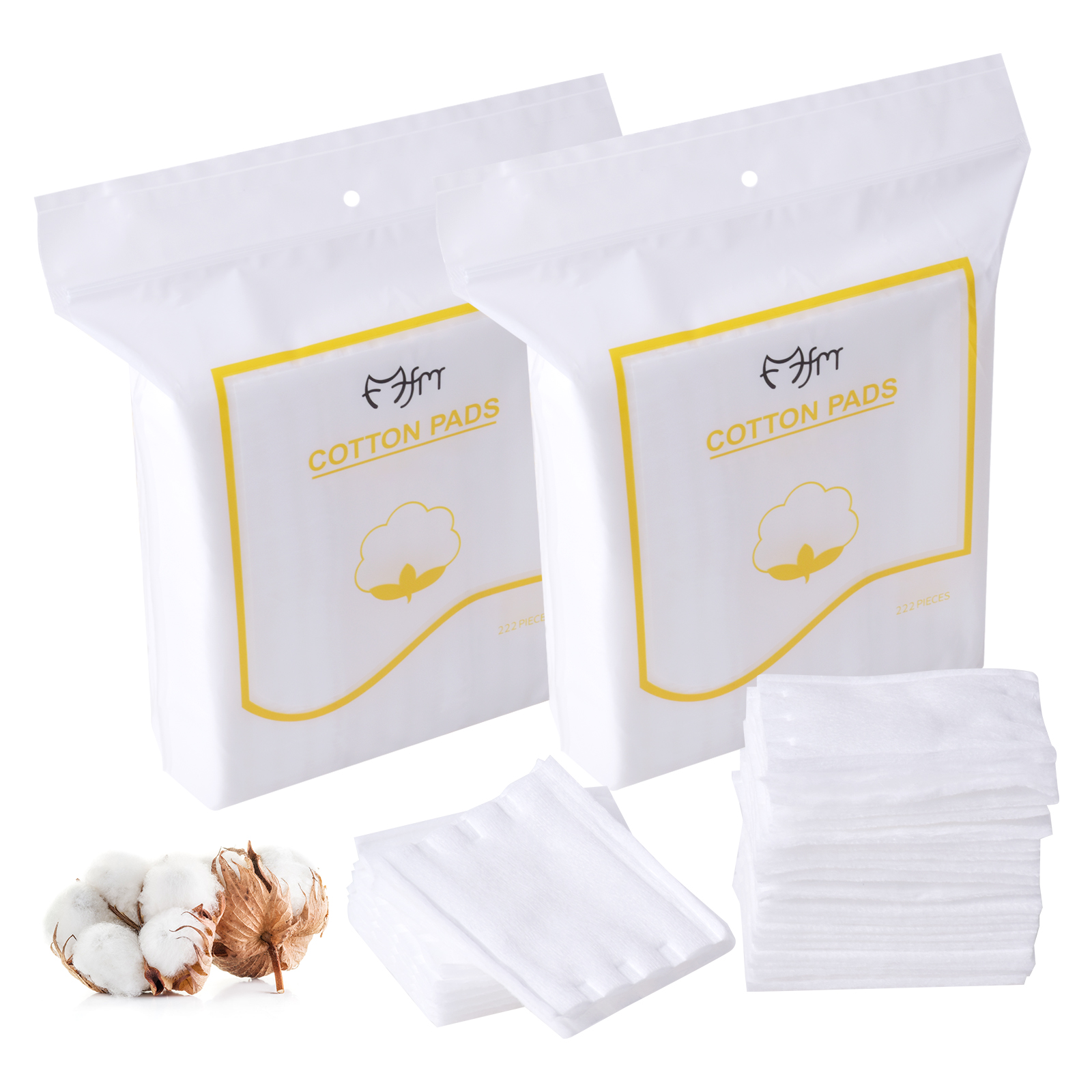 Makeup Remover Wipes Cotton Squares Pads Facial Cleansing - Temu