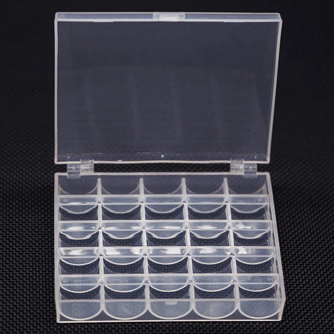  42 Grids Clear Plastic Organizer Box Axis Sewing Threads Box  Transparent Needle Wire Storage Organizer Containers for Spools Home  Embroidery & Sewing Thread Transparent : Arts, Crafts & Sewing