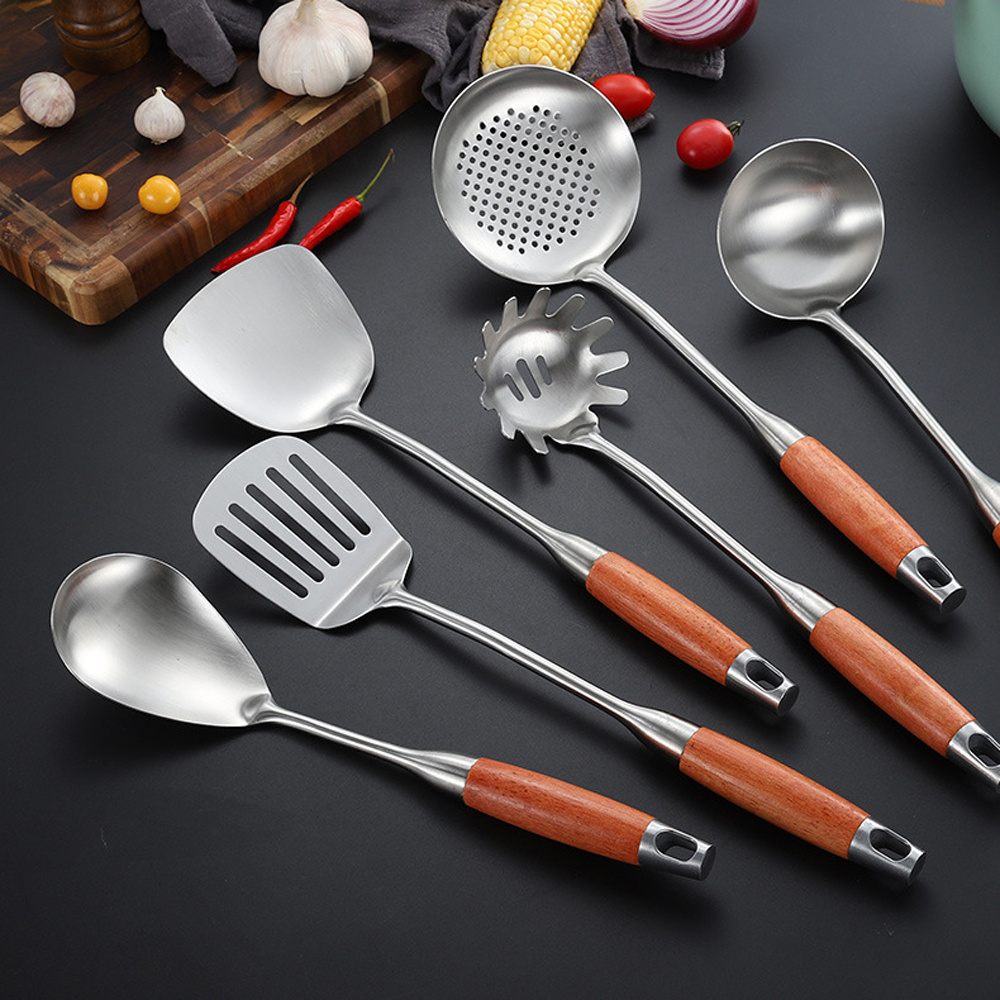 Stainless Steel Kitchen Utensil Set - 25 Cooking Utensils