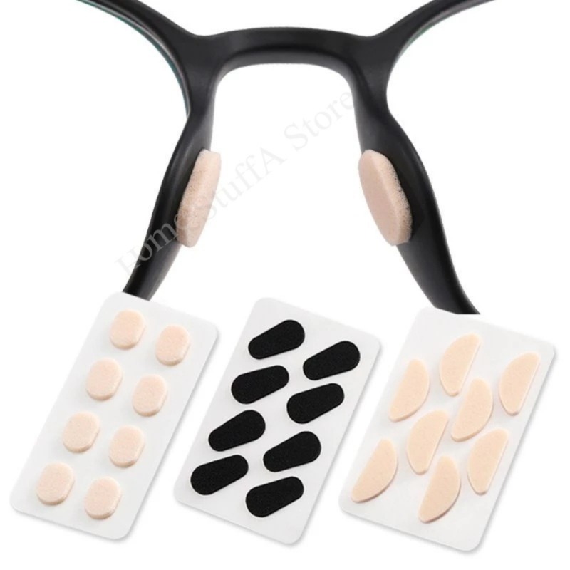 20 pares de almohadillas para la nariz para gafas y 4 soportes