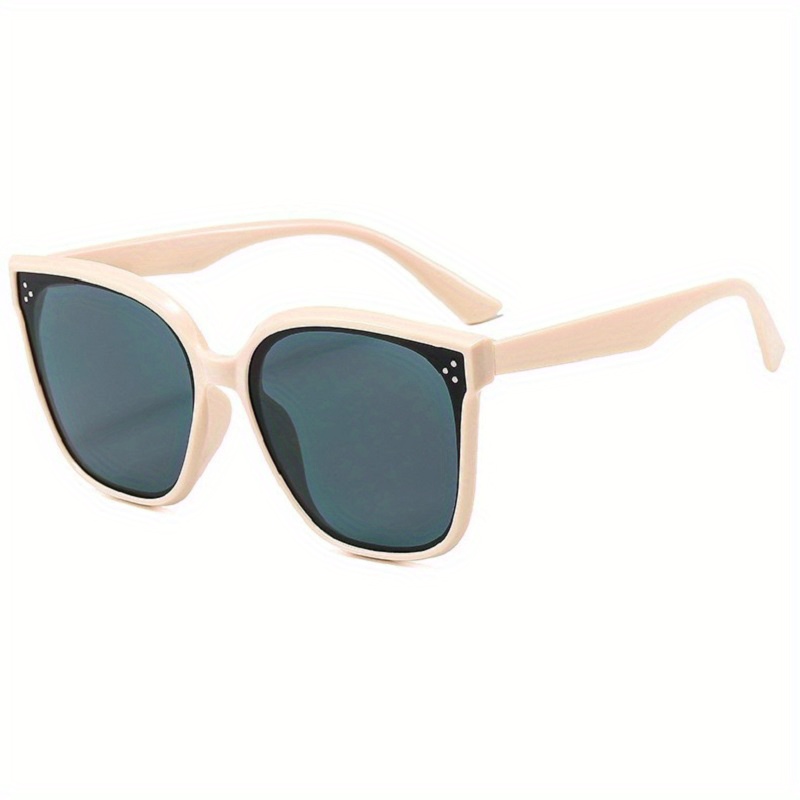 Men's Oval Large Frame Sunglasses Trendy Uv Protection - Temu