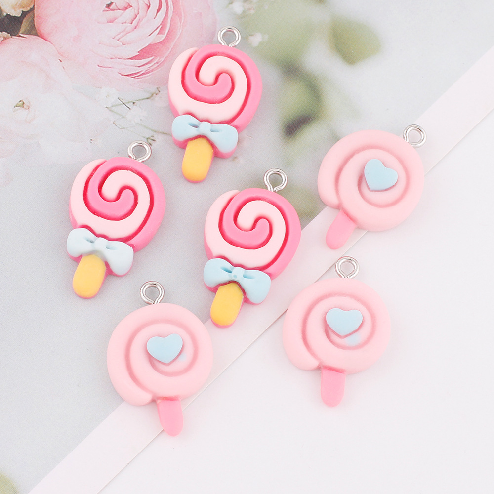 Mini Colorful Resin Lollipop Simulation Jewelry Accessories - Temu