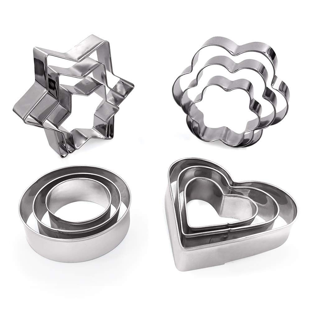 Heart Shape Cookie Cutter Set - 6 Pieces Valentine's Day Gift Stainless  Steel Biscuit Pastry Cutters 