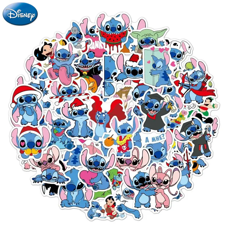 Stitch Vinyl Waterproof Stickers Gifts Cartoon For - Temu