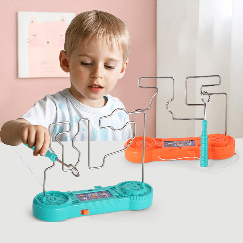 

1pc Electric Shock Maze Game, Electric Touch Maze Game Party Funny Game, Electric Maze Educational Toy