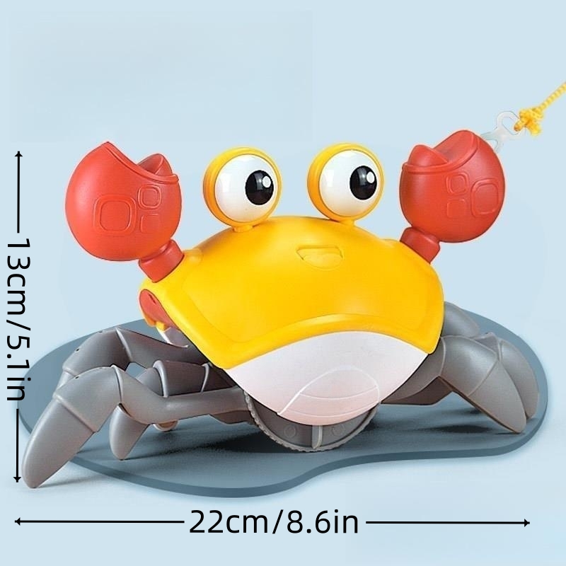 Rampant Crabe Bébé Jouet Marcher sur le ventre Temps Crabe Jouet pour bébés  Danser Apprentissage précoce