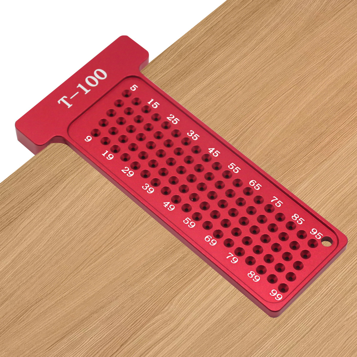 Aluminum Alloy Precision Marking T ruler Woodworking Hole - Temu