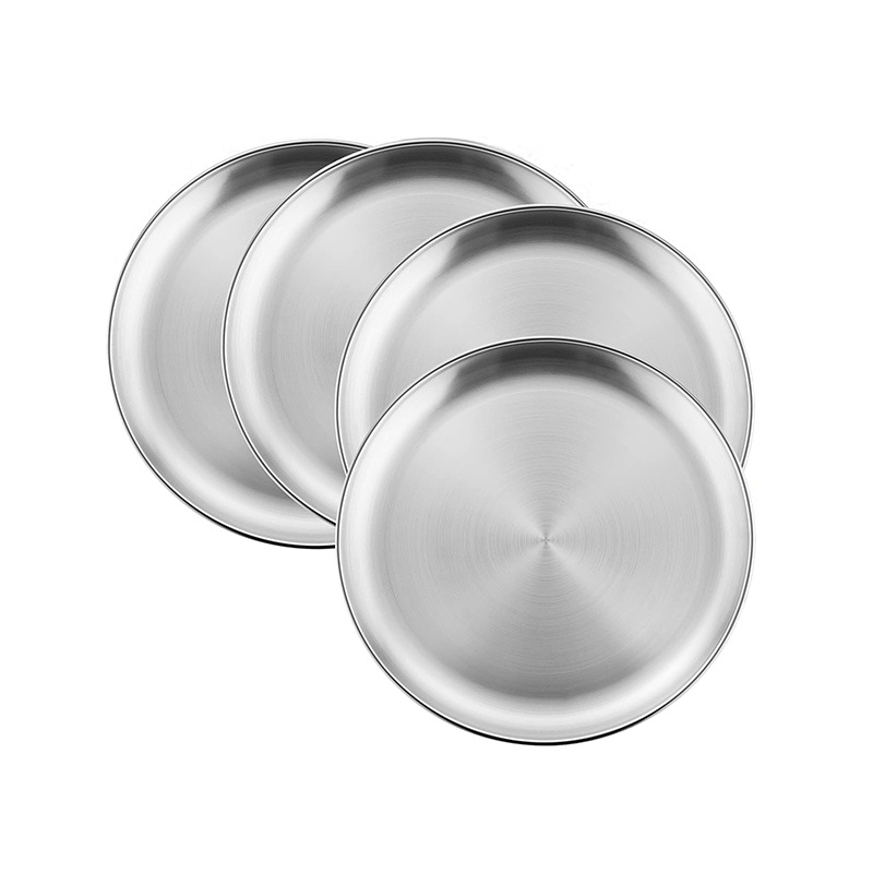 Steel discount dinner plates