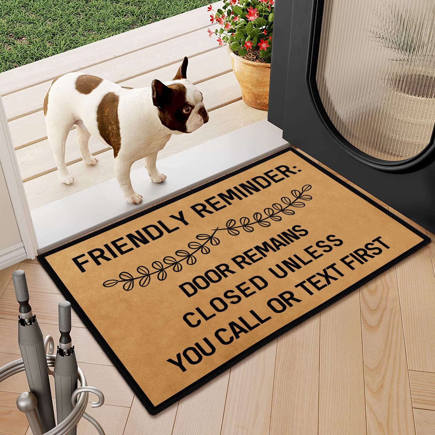 Funny Coir Doormat Welcome Hope You Like Dog Hair Front Door Mat Entryway  Outdoor with Heavy Duty Front Porch Welcome Mats Easy to Clean Entry Brown