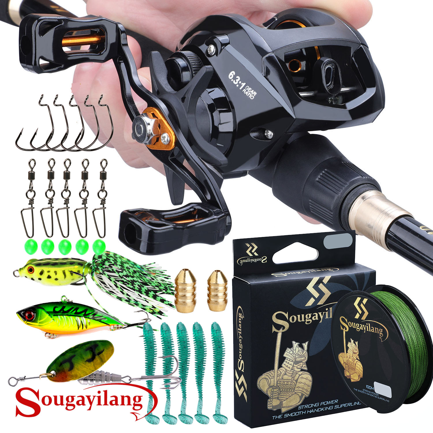 Sougayilang Fishing Gear Travel Set Including Telescopic - Temu