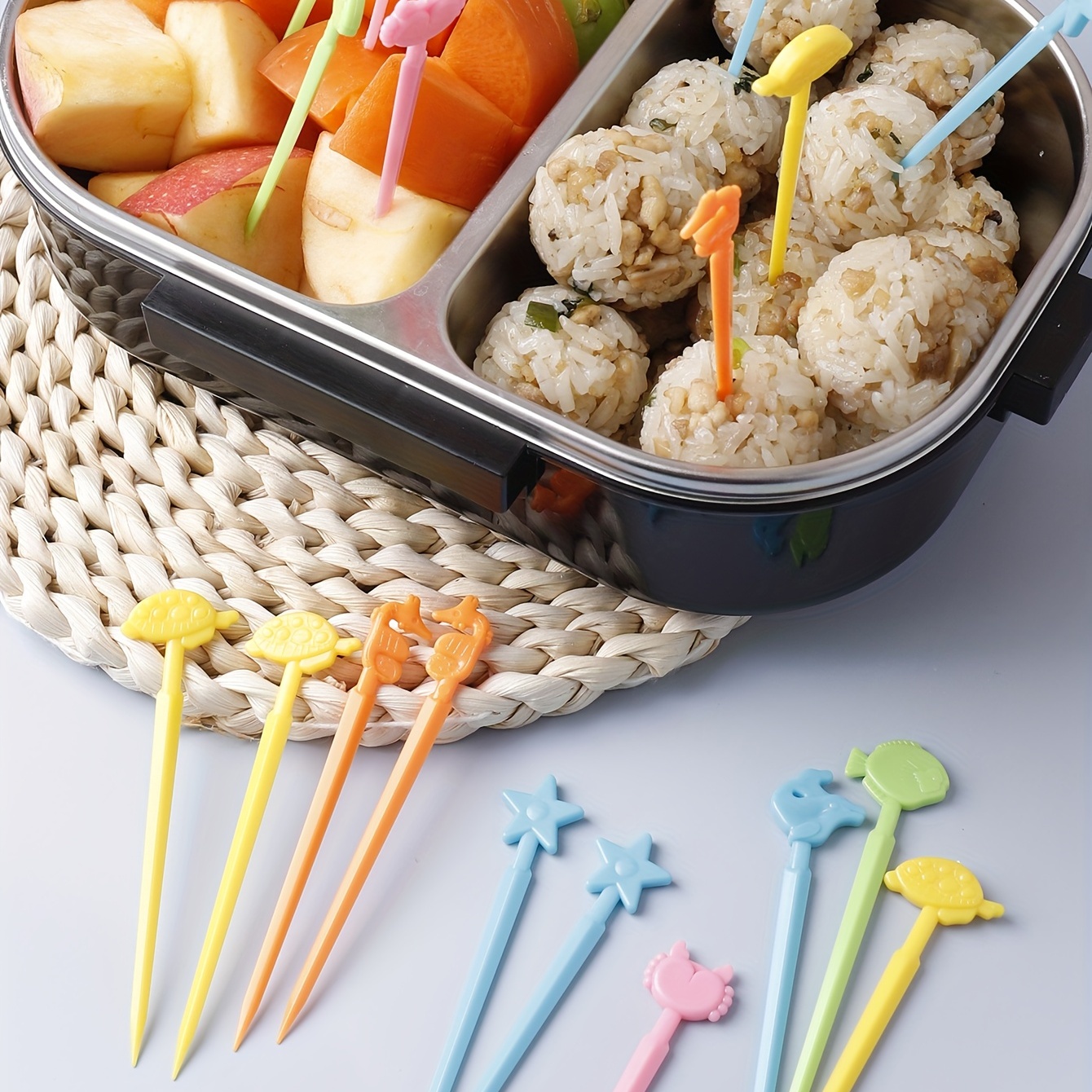 Mini Plastic Fruit Fork, Cute Food Fork For Cake Dessert Fruit